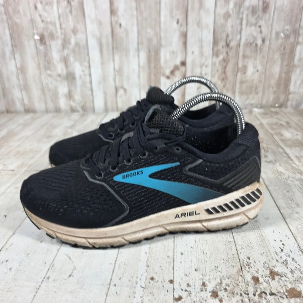 Brooks Ariel 20 Womens Running Shoes Black Blue Stability Wide D 1203151D064 7.5 - Picture 4 of 8
